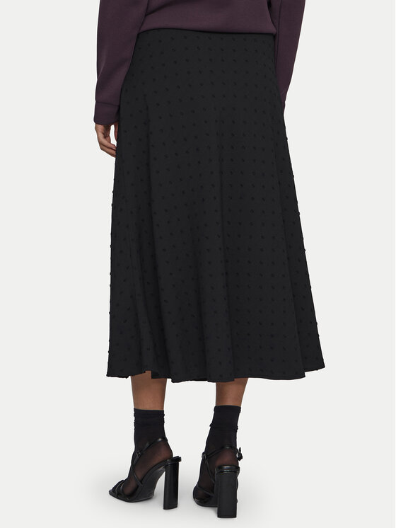Vila Vila Fustă trapez Brietta 14102584 Negru Regular Fit