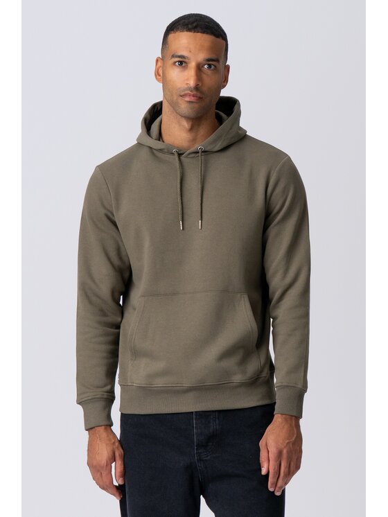 TeeShoppen TeeShoppen Bluza 'Basic Collection' Khaki Regular Fit