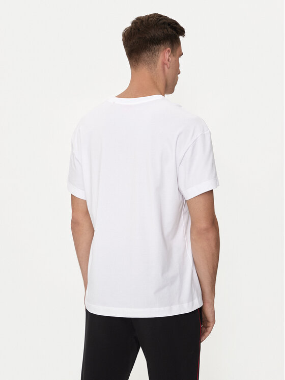 HUGO Hugo T-shirt Linked 50518646 Bijela Relaxed Fit