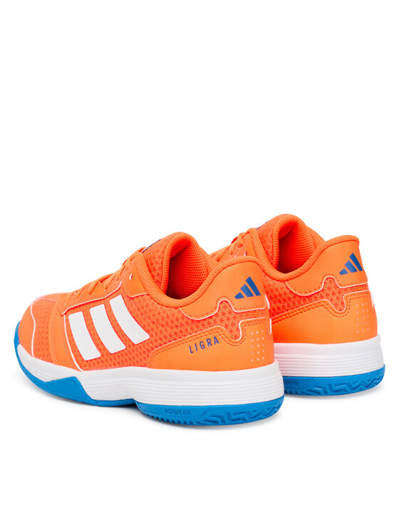 adidas adidas Buty halowe Ligra 8 Indoor Kids JR9299 Pomarańczowy