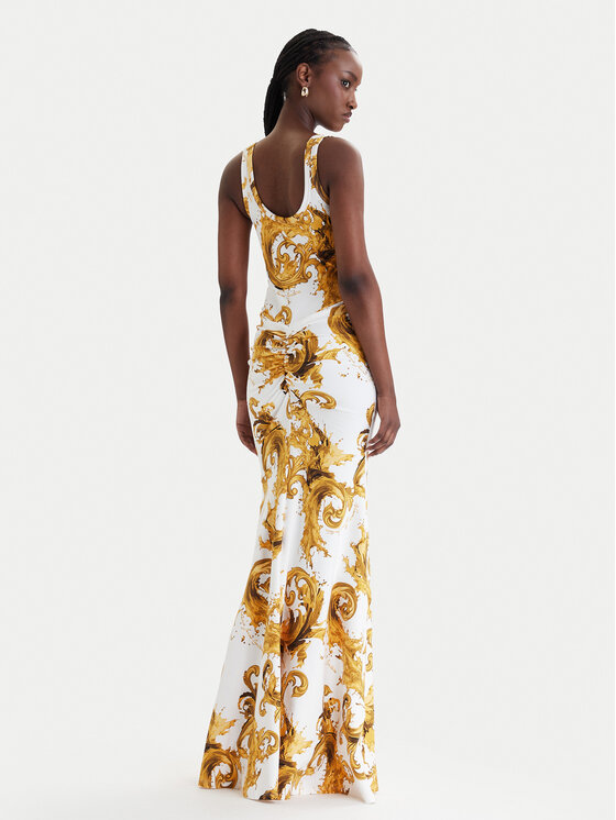 Versace Jeans Couture Versace Jeans Couture Kleid für den Alltag 80HAO970 JS550 Weiß Slim Fit