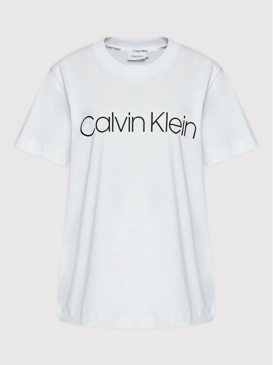 Calvin Klein Curve Tricou K20K203633 Alb Regular Fit
