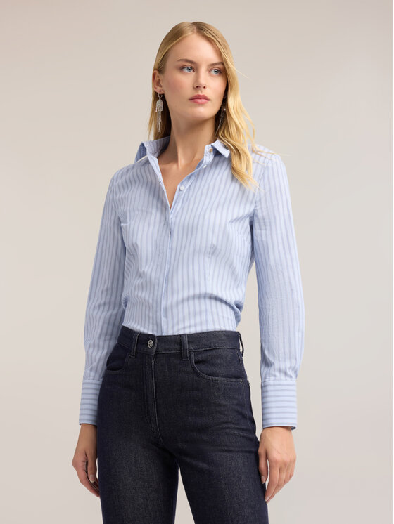 Motivi Motivi Koszula 5082Q101006N0R4 Turkusowy Regular Fit