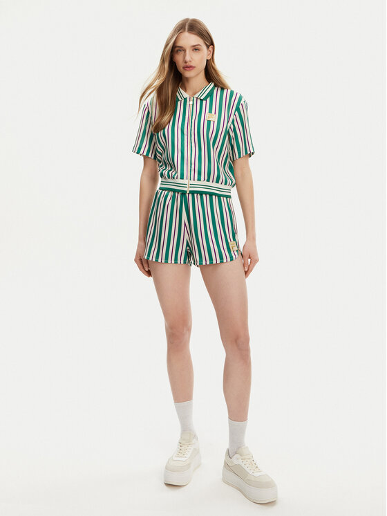 Fila Fila Sportiniai šortai Lassance FAW1002 Žalia Regular Fit