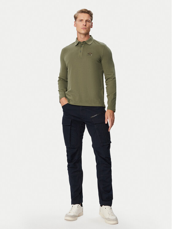 Aeronautica Militare Aeronautica Militare Polo 262PO1947UJ00703 Zielony ciemny Regular Fit