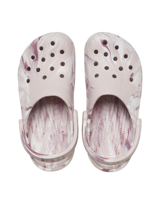 Crocs Crocs Чехли Classic Marbled Clog 206867 Розов