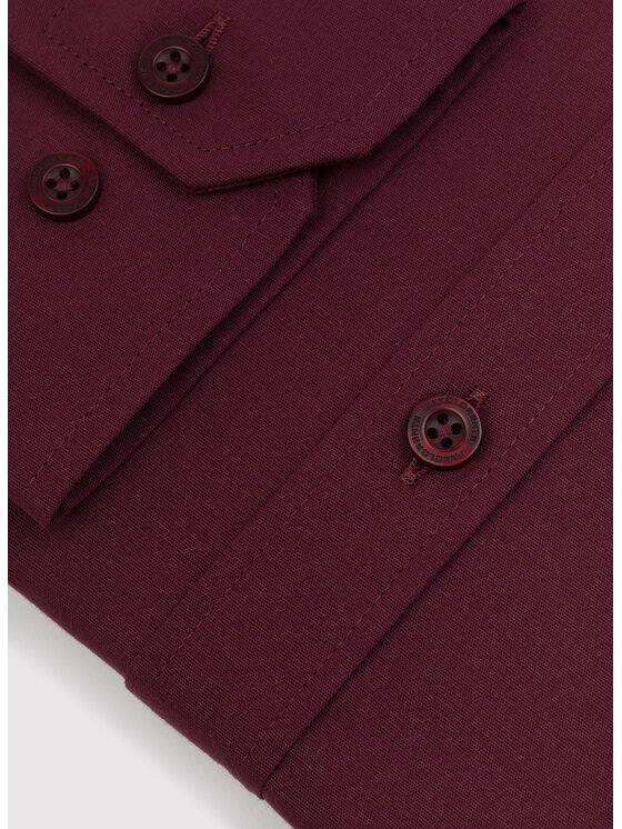 Pako Lorente Pako Lorente Koszula P23WF-1X-037 Bordowy Slim Fit