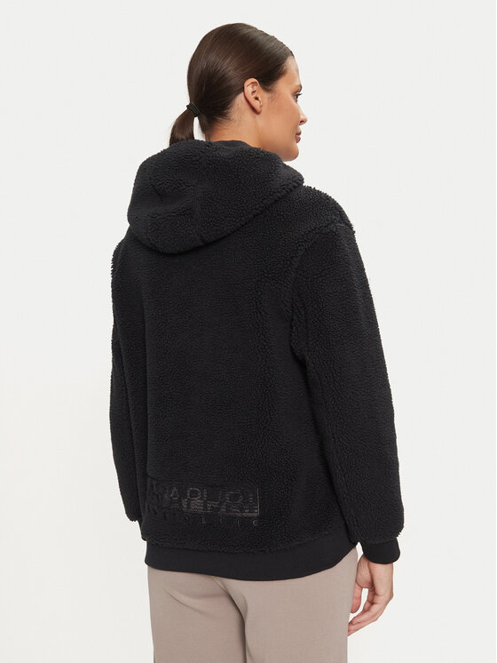 Napapijri Napapijri Felpa di pile Seline NP0A4HYO Nero Relaxed Fit