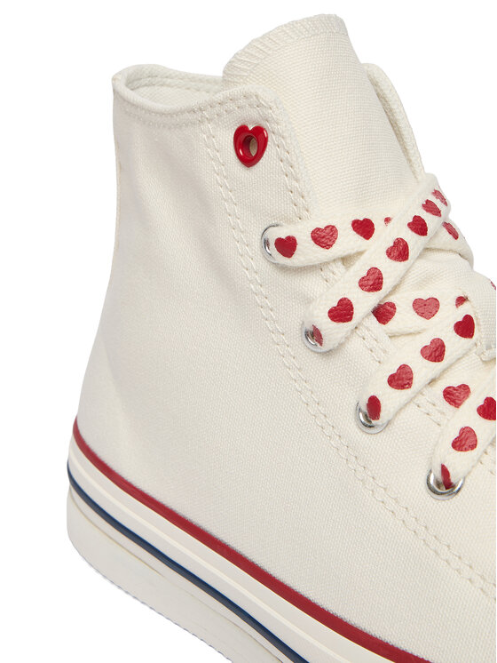 Converse Converse Trampki Chuck Taylor All Star Lift Platform Hearts A19062C Écru