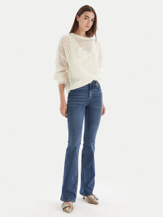 Liu Jo Liu Jo Пуловер MF5430 MS039 Екрю Relaxed Fit