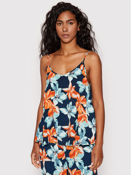Rip Curl Top Bliss Bloom Singlet GSHRA5 Mornarsko modra Regular Fit