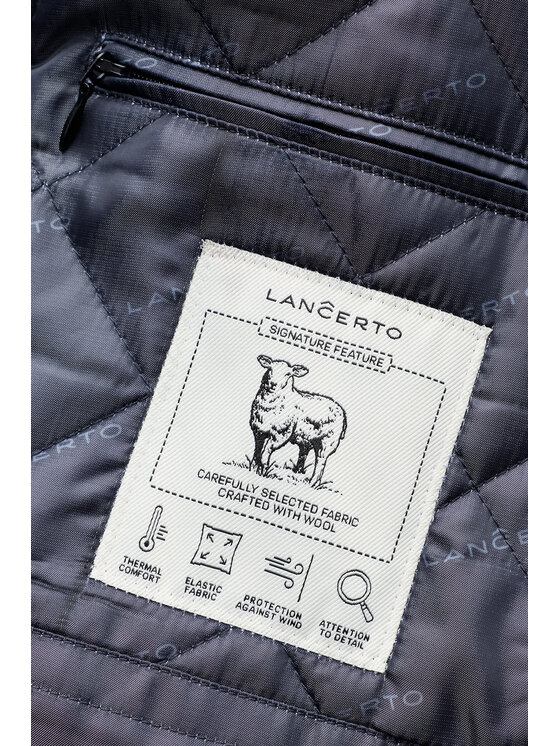 Lancerto Lancerto Płaszcz zimowy Sortland KU073226000008 Granatowy Regular Fit