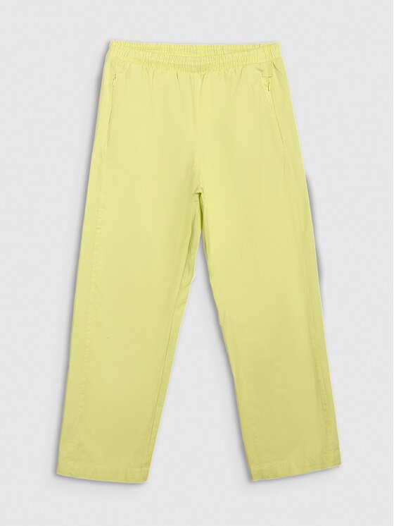 4F 4F Παντελόνι υφασμάτινο 4FRSS25TTROF1448-73S Κίτρινο Relaxed Fit
