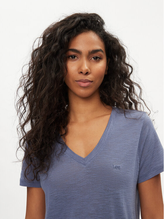 Lee Lee T-Shirt 112350203 Niebieski Regular Fit