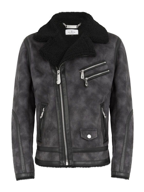 PHILIPP PLEIN PHILIPP PLEIN Giubbotto piumino 28616 Nero Regular Fit