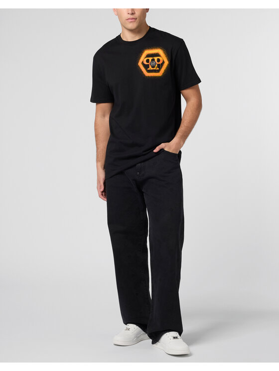 PHILIPP PLEIN PHILIPP PLEIN T-Shirt 29027 Czarny Regular Fit