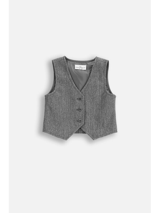 Dziecięca Kamizelka Coccodrillo, Rozmiar 86, Szara, ZC5178201EBB-019