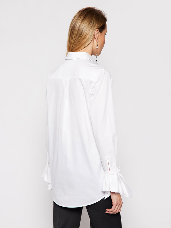 Victoria Victoria Beckham Victoria Victoria Beckham Srajca Stardust Poplin 2121WSH002279A Bela Regular Fit