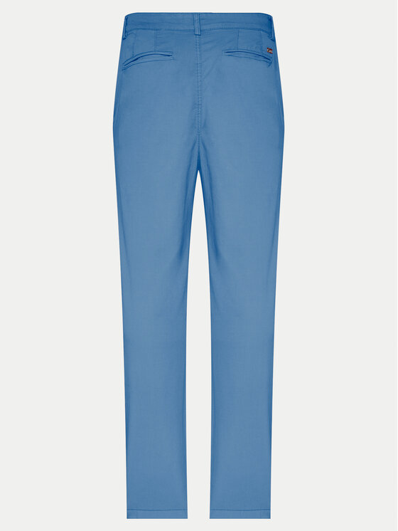 Napapijri Napapijri Chino nohavice M-Puyo NP0A4H98 Modrá Slim Fit