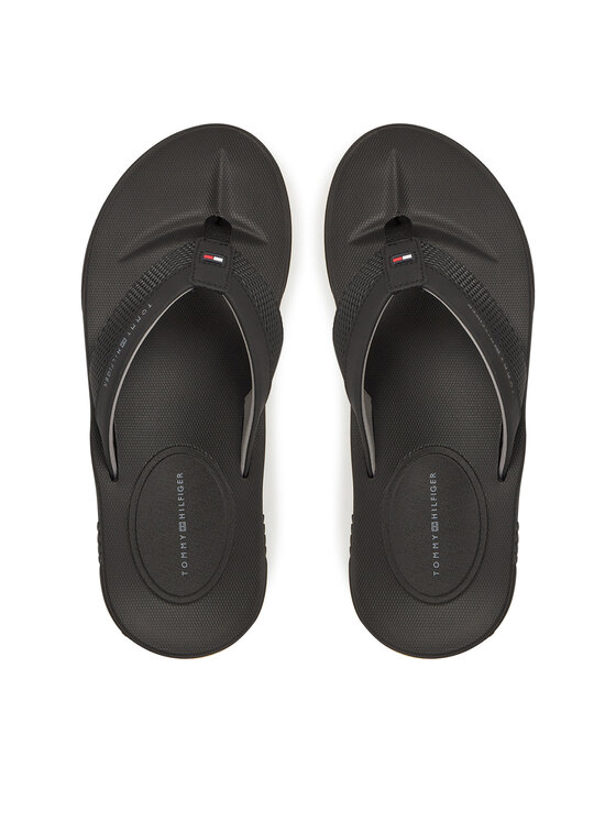 Tommy Hilfiger Tommy Hilfiger Джапанки Molded Hilfiger Beach Sandal FM0FM05361 Черен