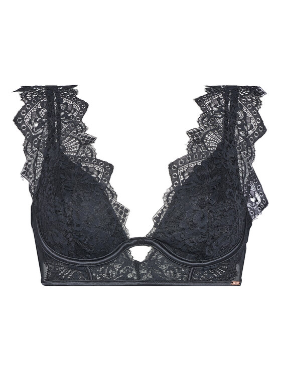 Hunkemöller Hunkemöller Podprsenka s kosticemi Zoe Up 303110 Černá