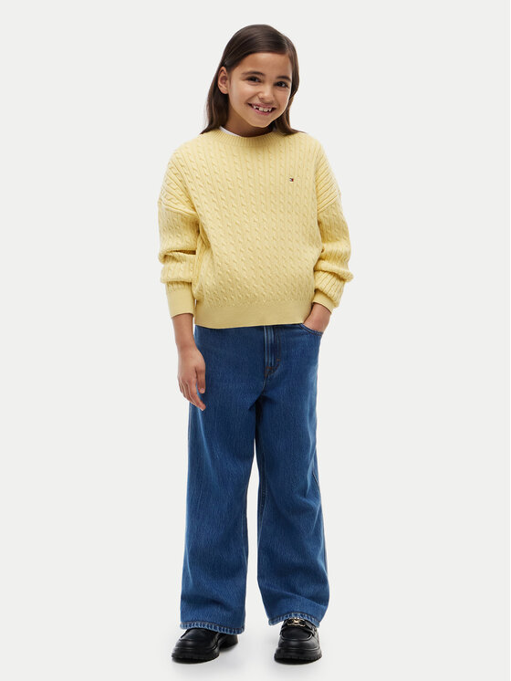 Tommy Hilfiger Tommy Hilfiger Farmer Mabel KG0KG09421 Sötétkék Wide Leg