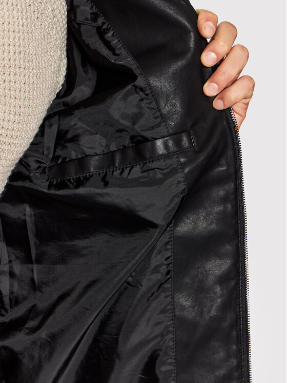 Only & Sons Only & Sons Geacă din imitație de piele Mike 22012339 Negru Regular Fit