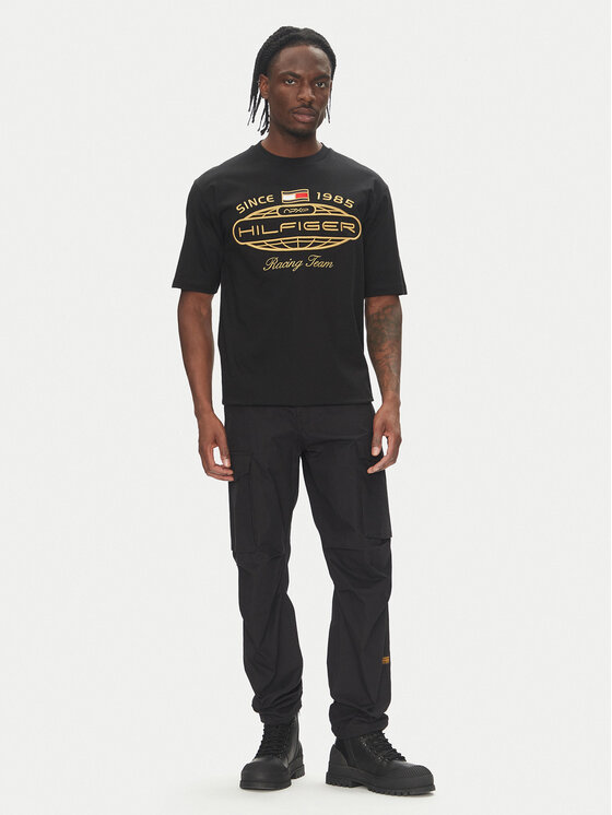 Tommy Hilfiger Tommy Hilfiger Футболка F1 Movie MW0MW41390 Чорний Regular Fit