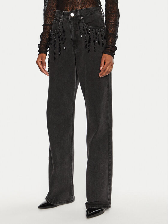 Gestuz Gestuz Jeans Similina 10909652 Grigio Wide Leg