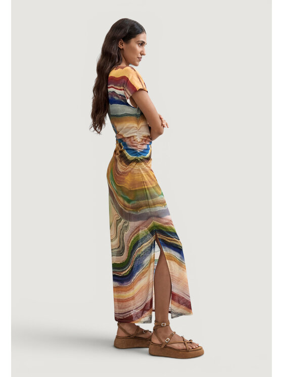 Desigual Desigual Sukienka codzienna VEST_ZAGREB Szary Egg Fit