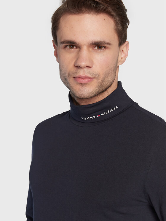 Tommy Hilfiger Tommy Hilfiger Garbó Logo MW0MW28787 Sötétkék Slim Fit