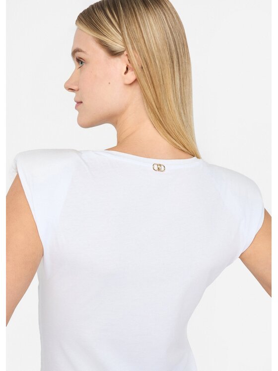 Liu Jo Liu Jo T-shirt UF5263J630811111 Bianco Slim Fit