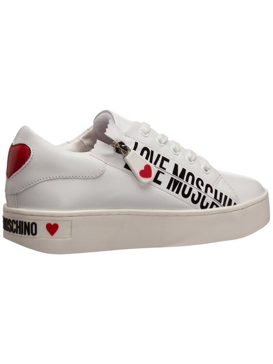 MOSCHINO MOSCHINO Sneakersy JA15093G1CIA0100 Biały