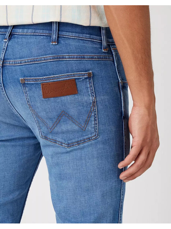 Wrangler Wrangler Jeansy GREENSBORO Niebieski Straight Fit