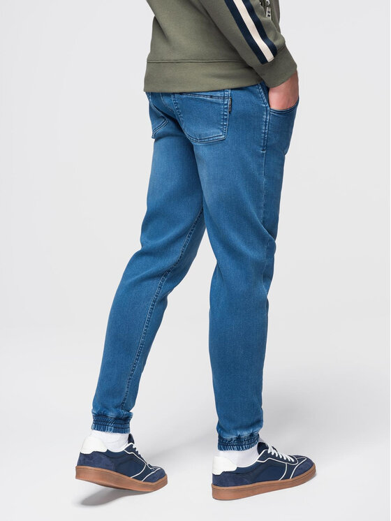Ombre Ombre Joggery OM-PADJ-0242 Niebieski Jogger Fit