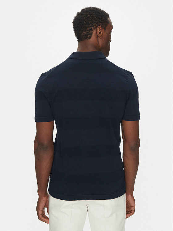 Hechter Paris Hechter Paris Polo 65009 151808 Granatowy Regular Fit