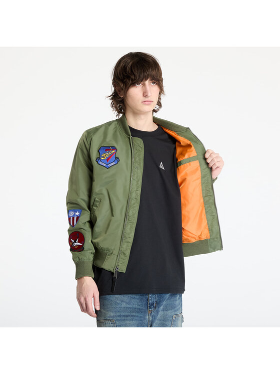 Alpha Industries Alpha Industries Kurtka bomber 156129 Zielony Slim Fit