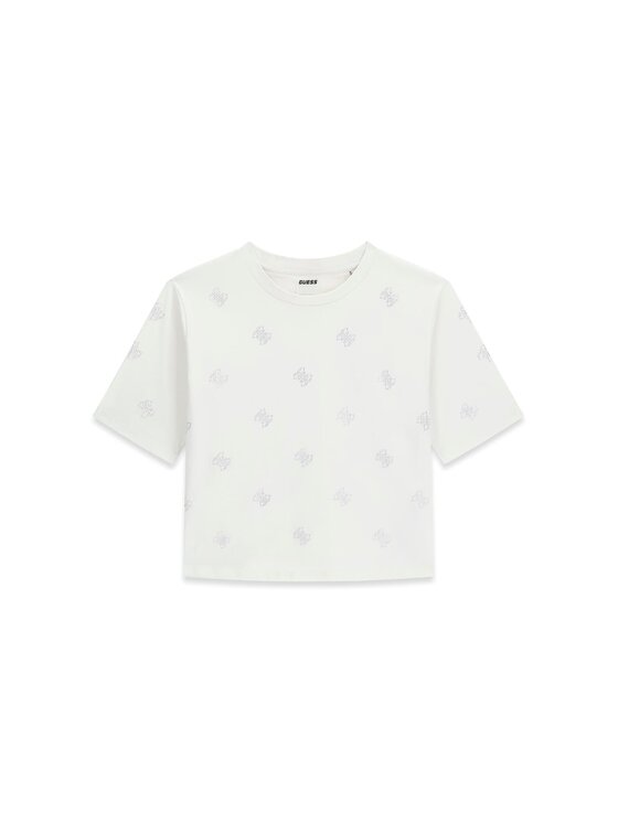 Guess Guess T-Shirt V6GI18 K2985 Creme Regular Fit