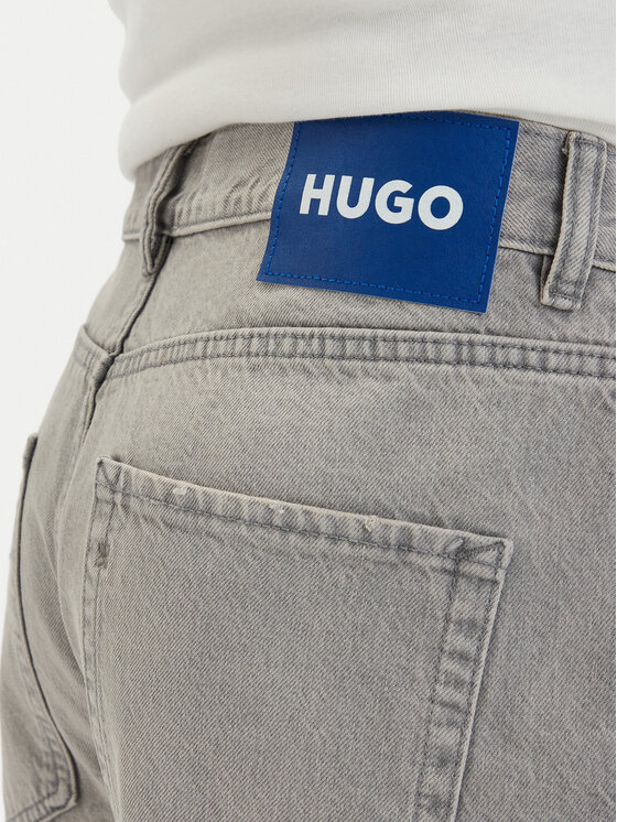HUGO HUGO Džínové šortky Skate 50561704 Šedá Straight Fit