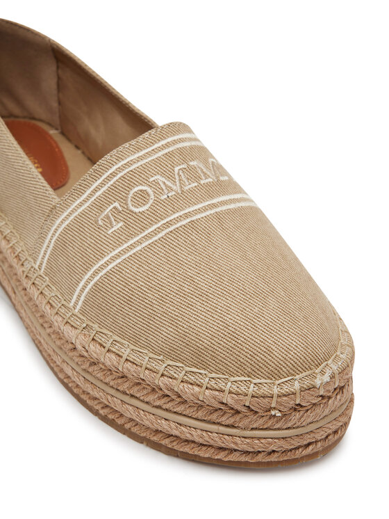 Tommy Hilfiger Tommy Hilfiger Espadrillid Denim Platform Espadrille FW0FW08543 Beež