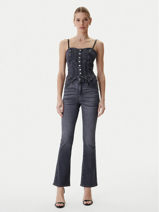 Guess Guess Marškinėliai W6RH80 D6921 Pilka Slim Fit