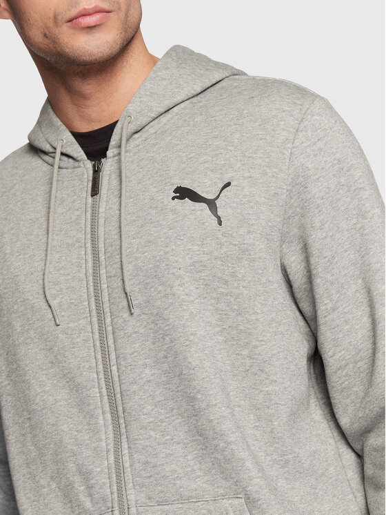 Puma Puma Суитшърт Essentials Small Logo 586702 Сив Regular Fit