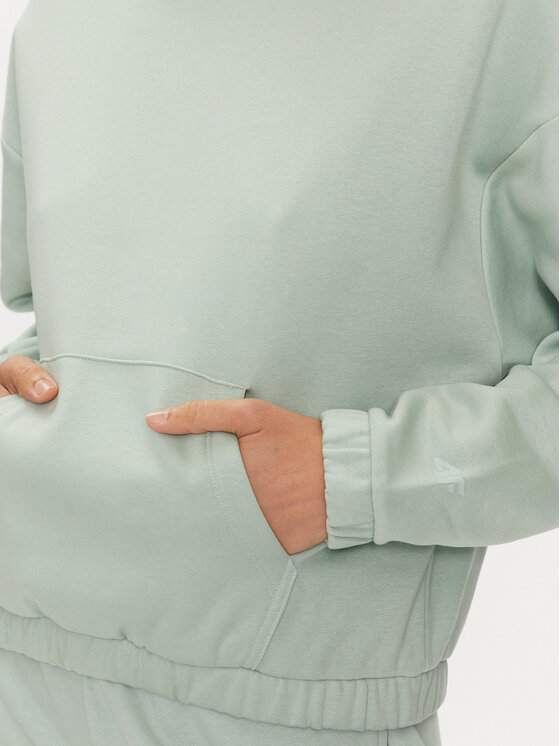 4F 4F Sweatshirt 4FWSS24TSWSF1057 Grün Regular Fit