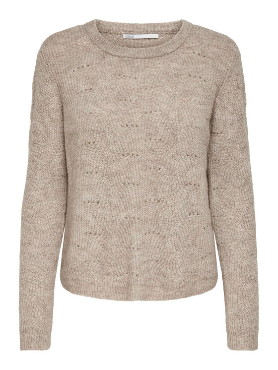 ONLY ONLY Maglione 15234745 Beige Regular Fit