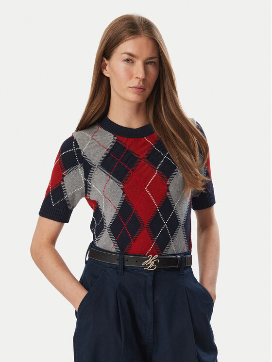 Tommy Hilfiger Tommy Hilfiger Sweter WW0WW52313 Kolorowy Regular Fit