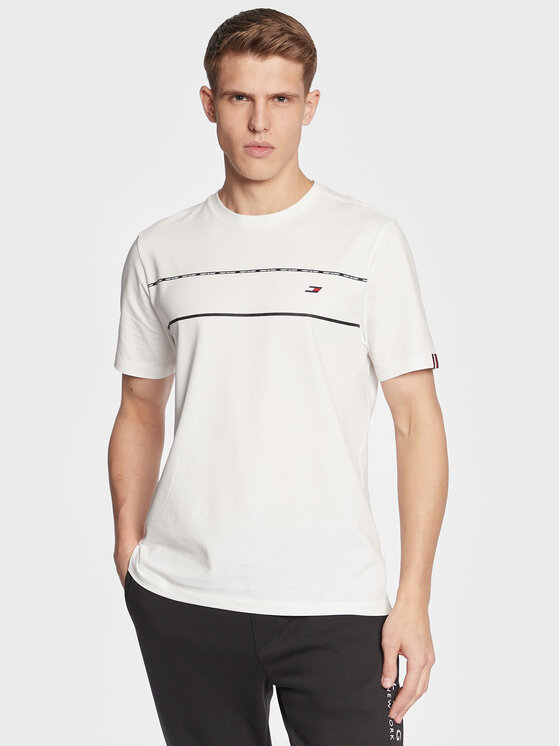 Tommy Hilfiger Tommy Hilfiger Футболка Piping MW0MW28937 Білий Regular Fit