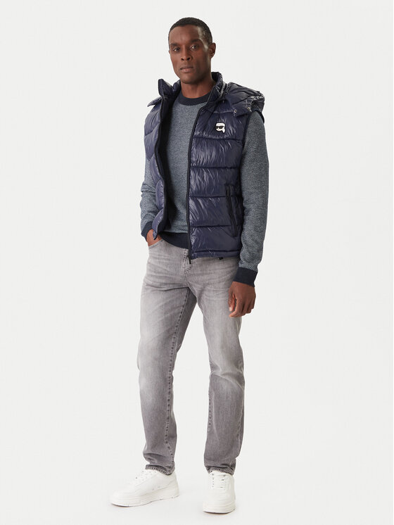 KARL LAGERFELD KARL LAGERFELD Prsluk 505023 554590 Tamnoplava Regular Fit
