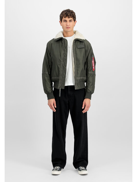 Alpha Industries Alpha Industries Kurtka bomber B-15 III TT Two Tone Bomber Jacket Khaki Regular Fit