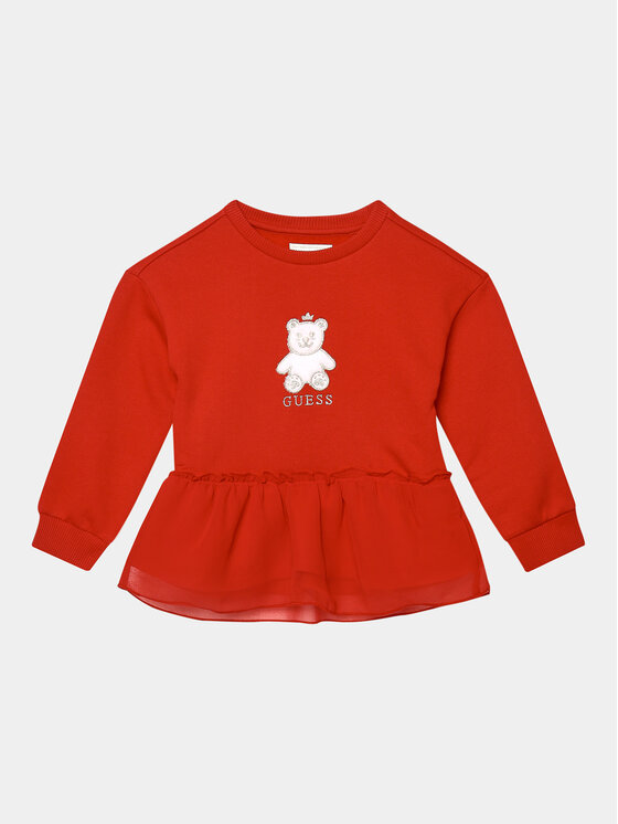 Guess Guess Blusa K3BQ04 KAV34 Rosso Regular Fit
