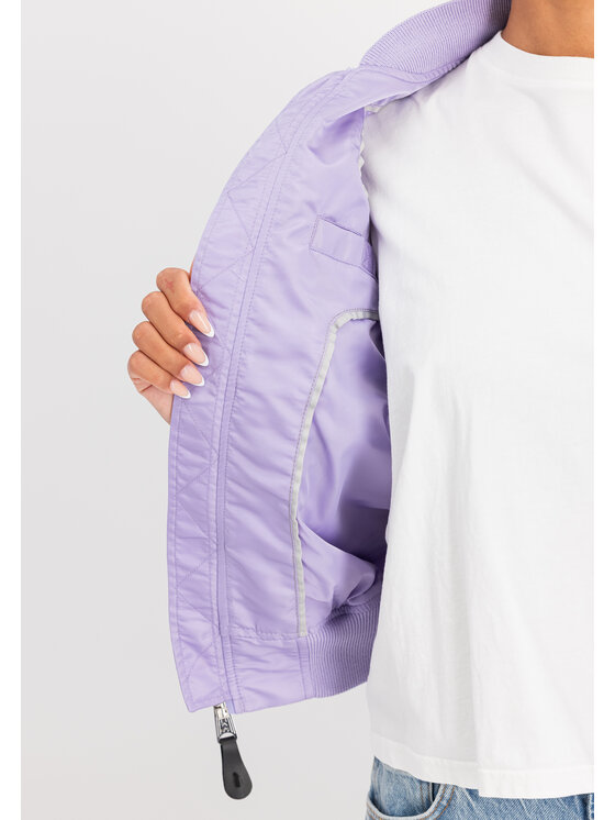 Alpha Industries Alpha Industries Kurtka bomber MA-1 VF Light Bomber Jacket Women Fioletowy Slim Fit